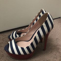 Blue/Red High Heels
