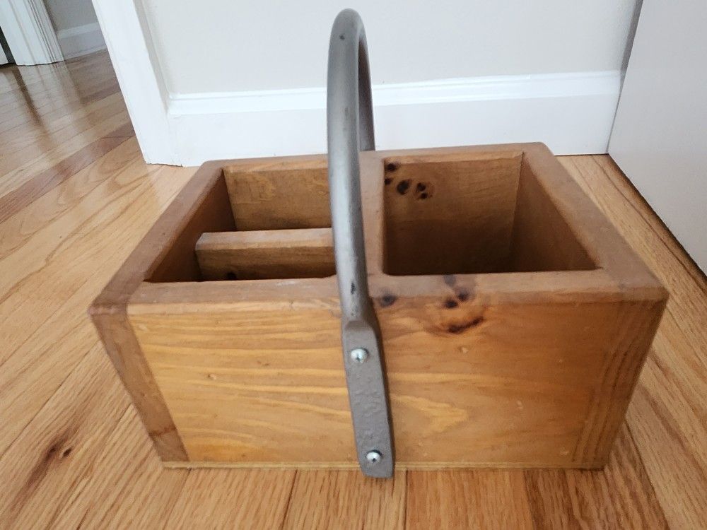 Vintage Wooden Organizer Box