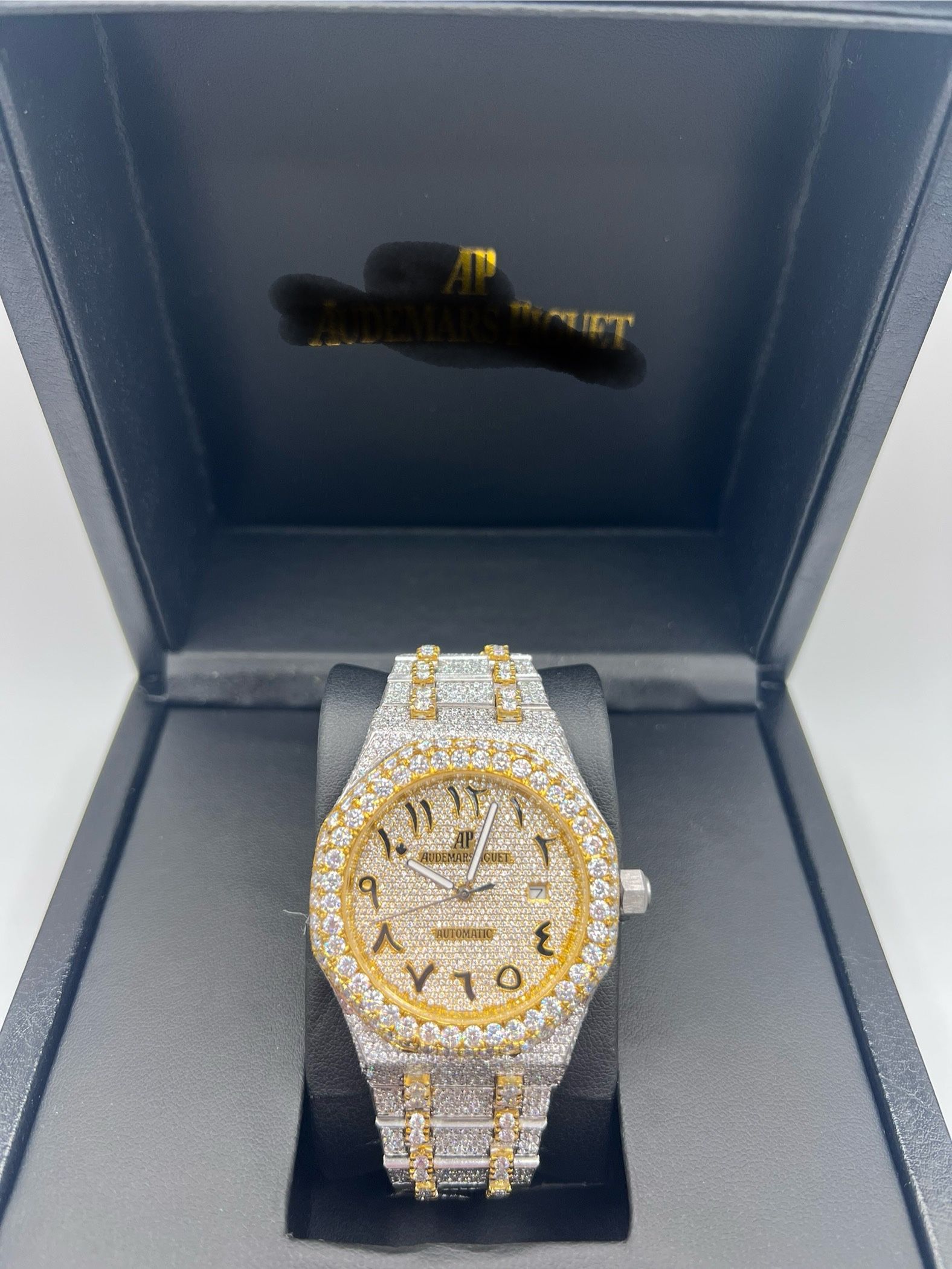 IcedOut Bustdown VVS Moissanite Watch Diamond Tester Certified