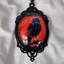 Vintage Style Hawk Pendant Necklace