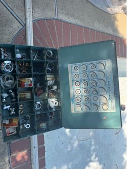 Old School Metal Parts Box with Plumbing Parts!