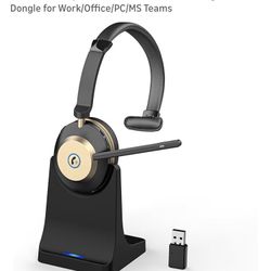 Brand New : Wireless Headset with Mic for Work