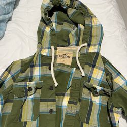 Mens Hollister Green Long Shirt  