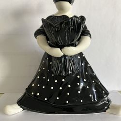 $17-Vintage 1980 Depart 56 Peasant People Candle Holder flower Woman