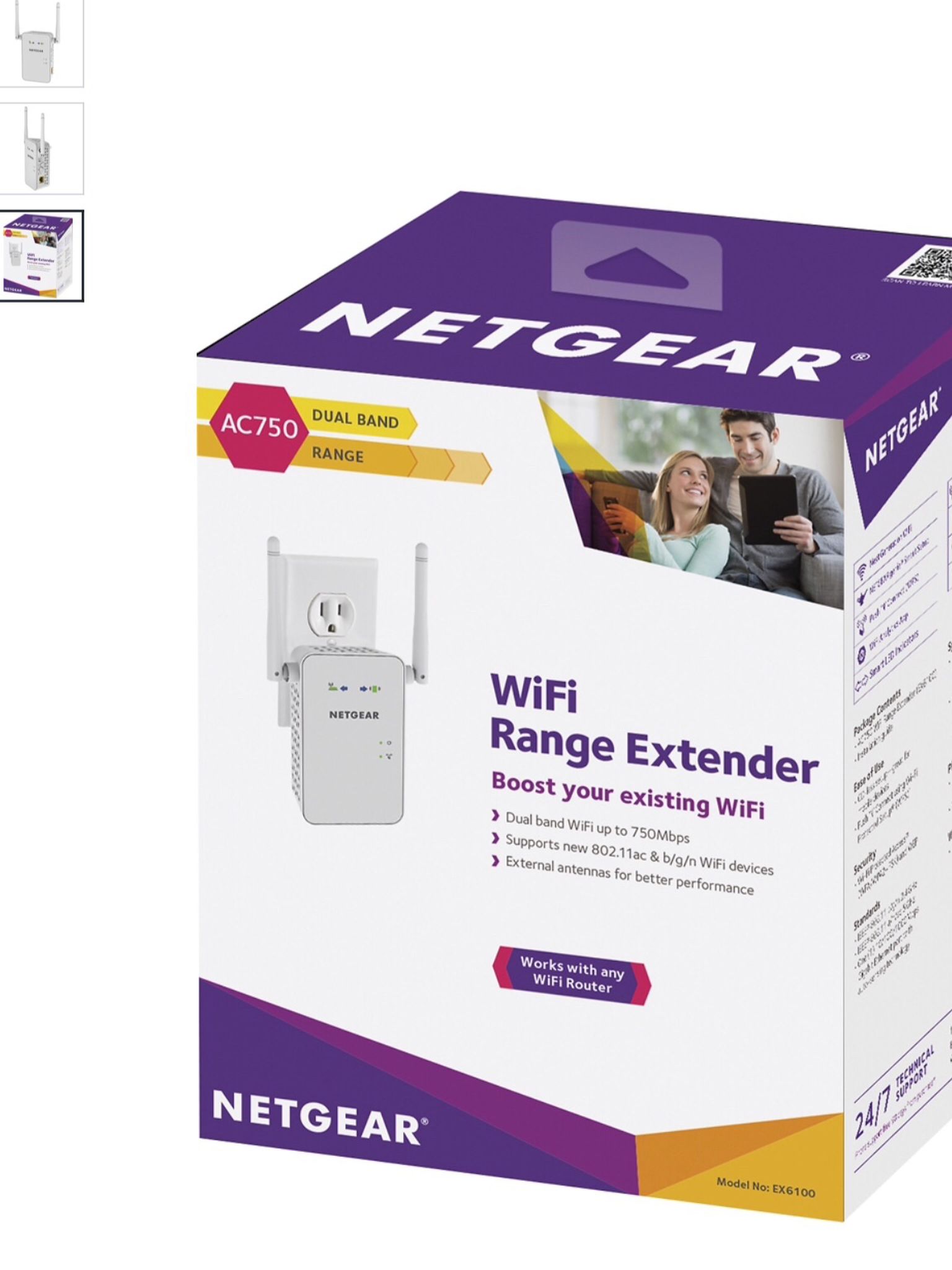 NETGEAR AC750 Dual-Band WiFi Range Extender