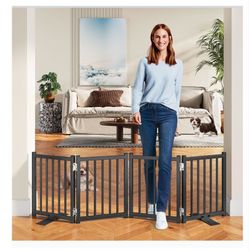 16" High Freestanding Small Dog Gate