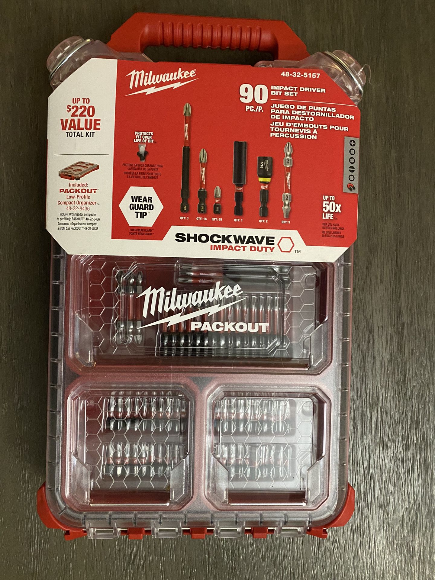Milwaukee 90pc Shockwave Packout Kit