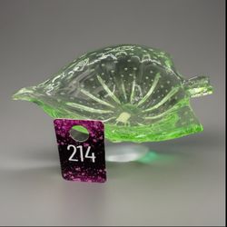 Lefton Green Leaf Bubble Dish 8” Long -2” Deep -5.5” Across