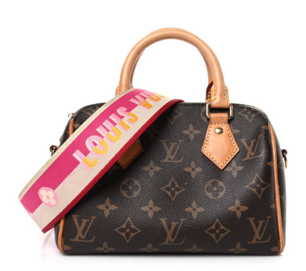  Louis Vuitton bag fuchsia Speedy Bandouliere 20 