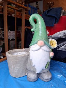 Ceramic Gnome planter