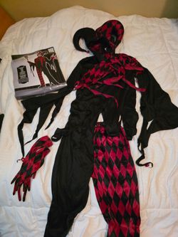 Jester Costume Red & Black