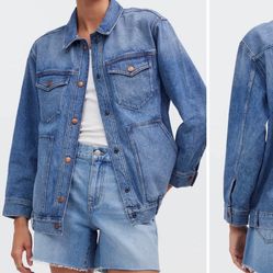 Madewell Oversize Trucker Jean Jacket
