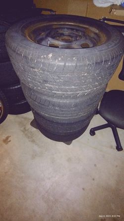 ""( 15" STEELIES RIMS & TIRES )"""