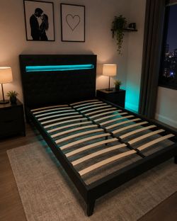Bed frame black full size new