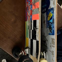 2 Skate Boards One Thrasher One With Bamboo Wood