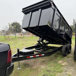 New 14ft Long Heavy Duty Dump Trailer 