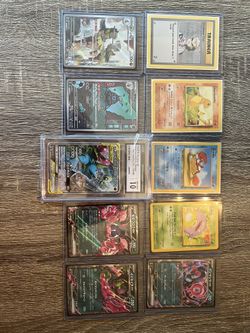 Pokémon Card Lot With CGC Slab In A 10 Included (Chinese Variation) 