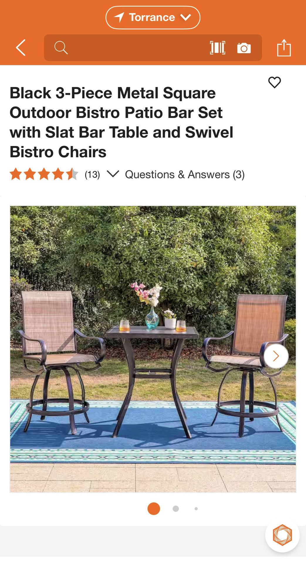 Outdoor Bistro Set