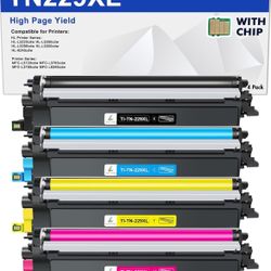 TN229 TN229XL MFC-L3780CDW MFC-L3720CDW Toner Cartridges: Compatible for Brother HL-L3280CDW HL-L3220CDW TN-229XL TN 229XL 229 TN-22