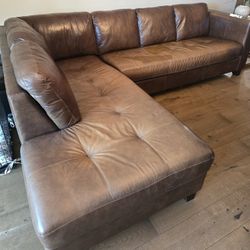Leather Sectional 