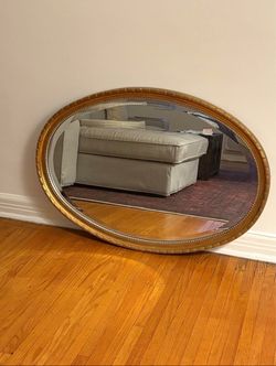 Vintage Oval Wall Mirror