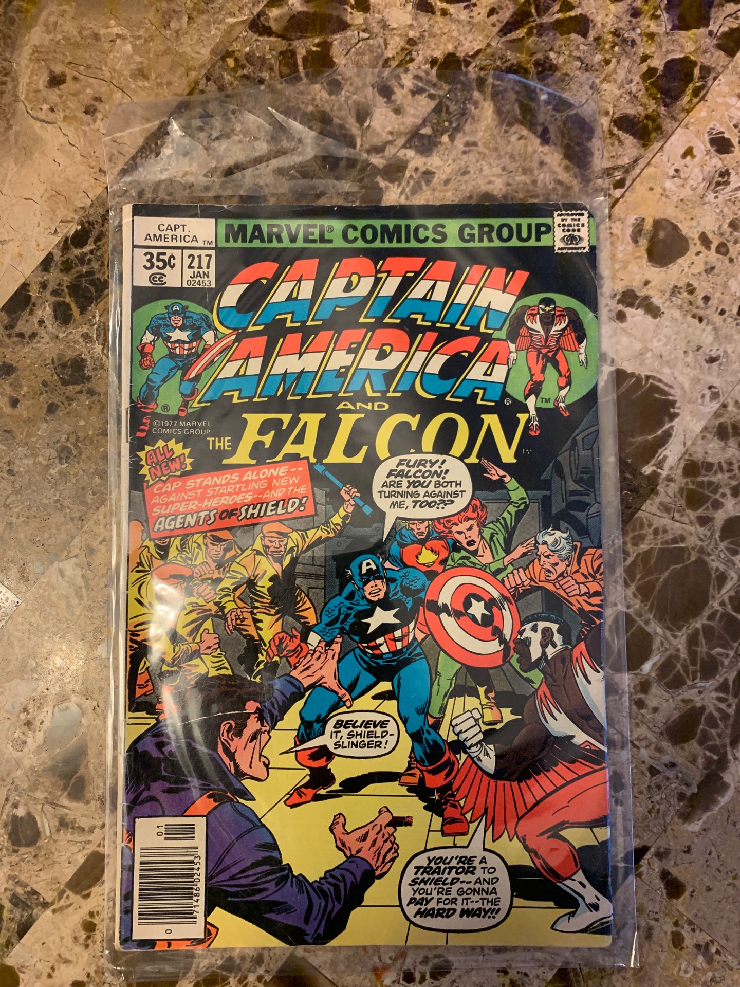 Captain America #217 (with Falcon 1977)