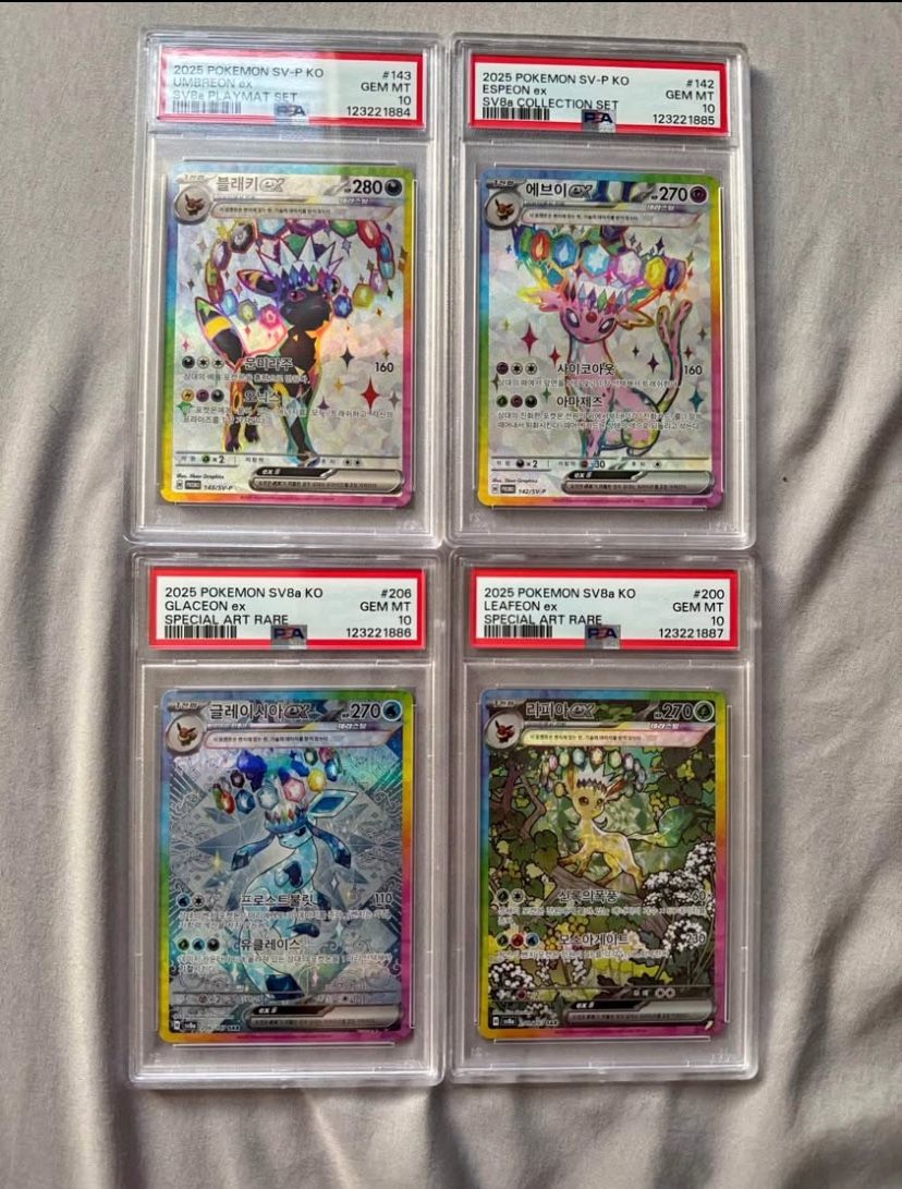 Espeon ,glaceon,leafeon