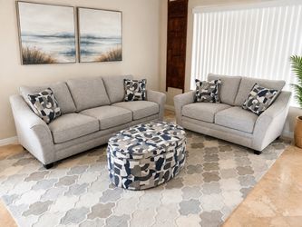 Beautiful Brand New Grey Sofa and Loveseat (2pc Set