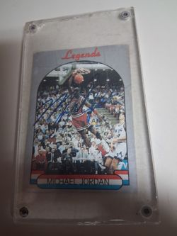 Signed mj card 1987