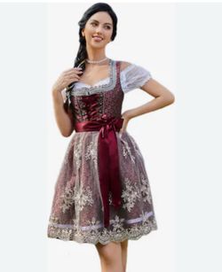 Women's 3 Pieces German Dirndl Dress  size SmallCostumes for Bavarian Oktoberfest Halloween Carnival