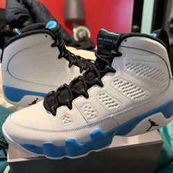 Air Jordan 9 IX US Mens 8.5  UNC blue/white-black