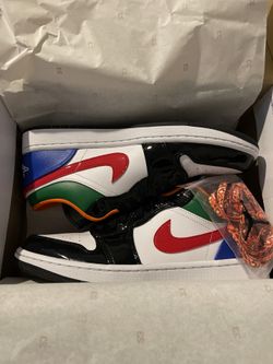 I have the Jordan 1 Low Multi-Color Black Toe brand new with the box size 9