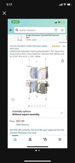 Adjustable Clothing Rack 