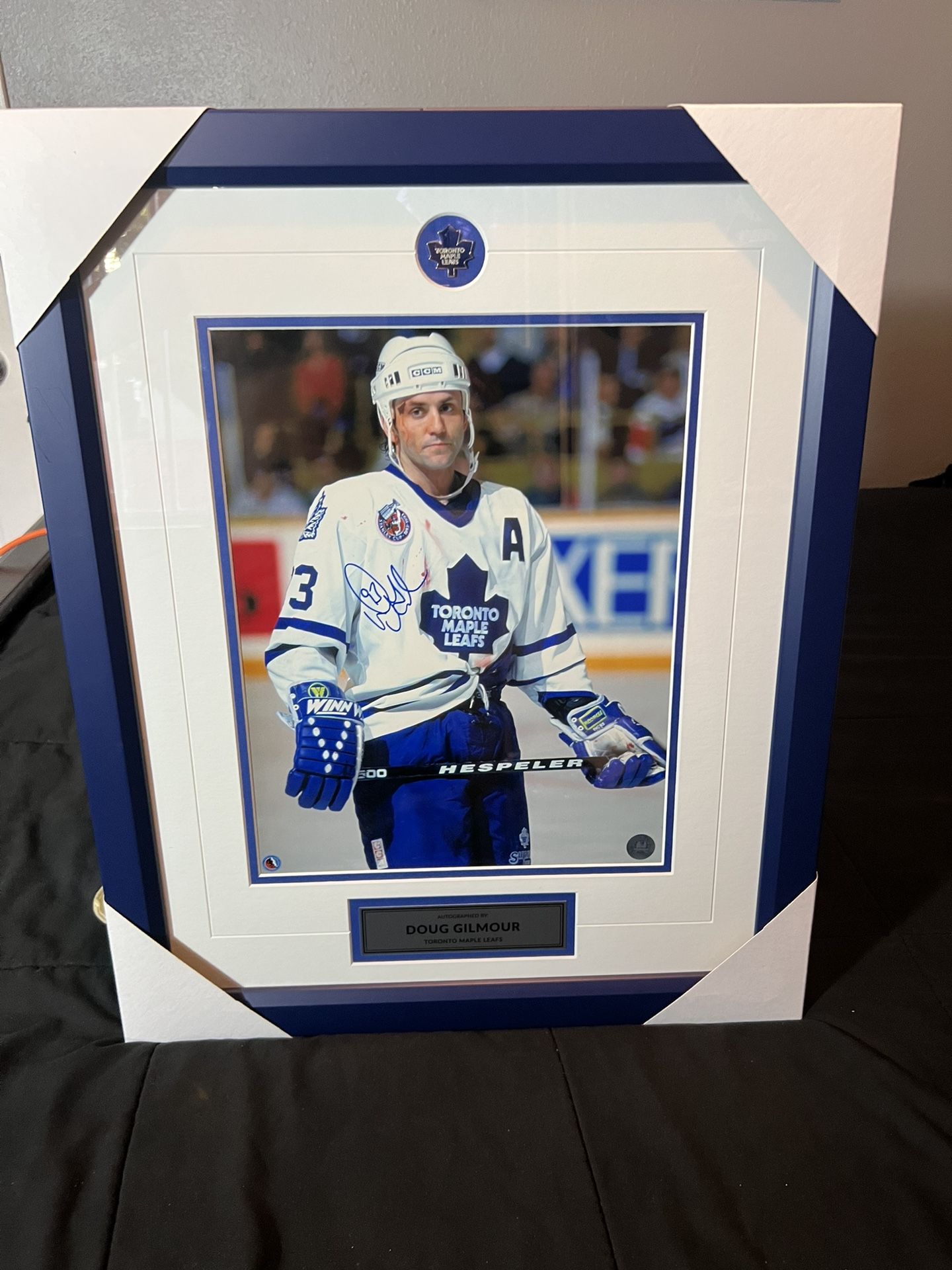 Doug Gilmour Autographed Poster With Frame