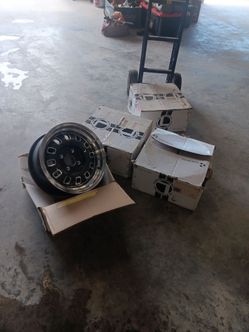 Set of brand new mustang 1965 to 1973 rims