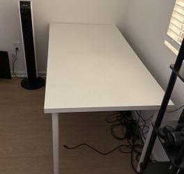 Large White IKEA Desk