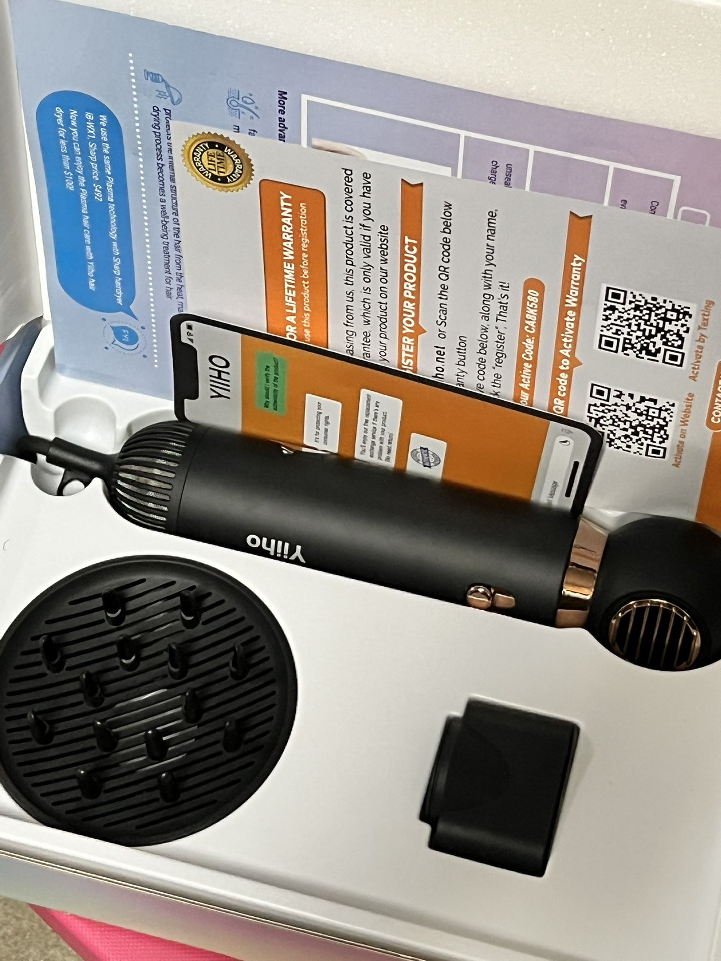 New ionic hair dryer