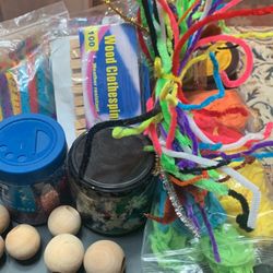 Carrying Case With Art  & Crafts Supplies & Materials