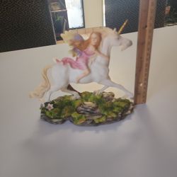 Porcelain Fairy On Unicorn