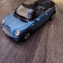 Blue Mini Cooper Diecast Collectible 