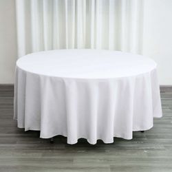 White Round Table Cloths
