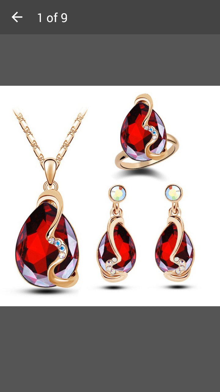 Fashion 18k gold plated Australian crystal