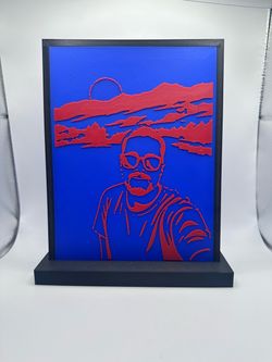 Man and sunset