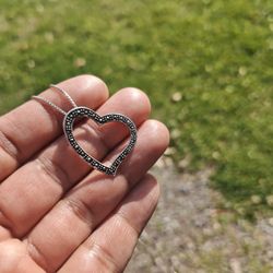 Vintage Heart Pendant  S925
