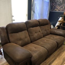 Recliner Authentic Leather Couch 