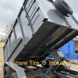New 8x4x12 SCISSOR LIFT Hydraulic Dump Trailer   💎