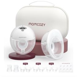 Momcozy M5 Hands Free Breast Pump Wearable, Electric Breast Pump Portable Purple, 2 Count
