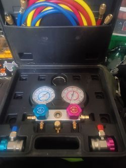 Pittsburgh automotive AC manifold gauge kit
