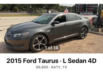 2015 ford Taurus l sedan 4d