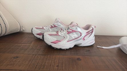 Girls New Balance pink/white